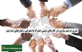 ضرورت تیم سازی در کارهای تیمی همراه با معرفی رفتارهای ضد تیم